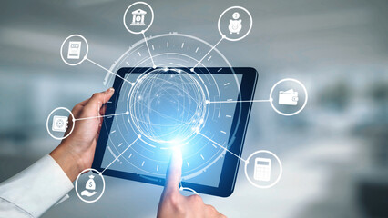 Finance icons show banking, finance investment, and financial planning. Finance supports money management, growth, savings, and business finance strategy. Gist