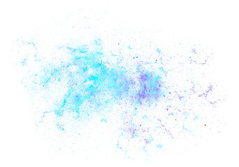 Abstract Galaxy Nebula in Blue and Purple PNG Transparent Background
