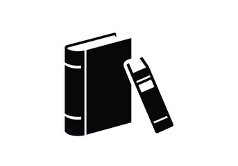 Vector art of black book icon