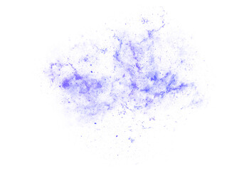 Abstract Galaxy Nebula in Blue and Purple PNG Transparent Background