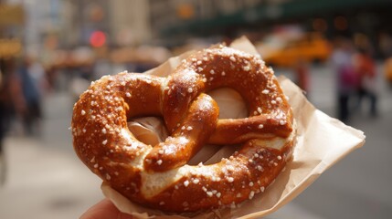 Tasting New York's Salted Pretzel: A Quick Snack for Fast Food Lovers on the Go