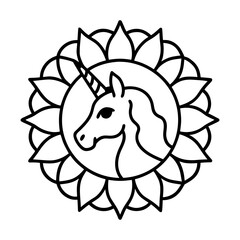 unic mandala bundle with white background