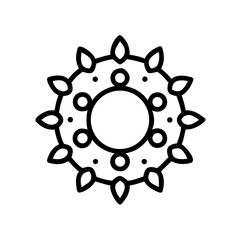 make the primary feature of your mandala a set of