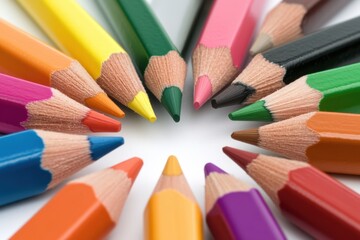 Fototapeta premium Pile of Pastel Colored Erasers on Minimal Background