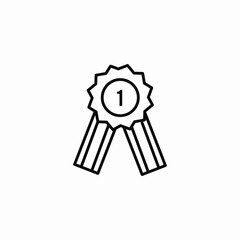 first medal quality icon sign vector