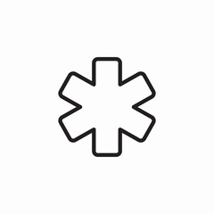 asterisk phone button icon sign vector