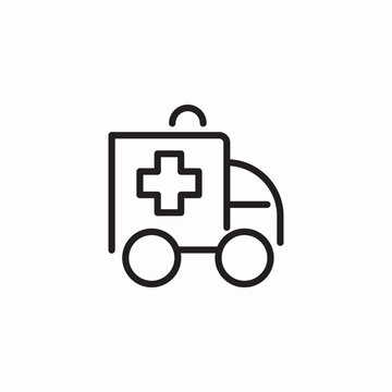 abulance vehicle icon sign vector