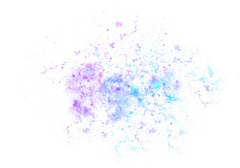 Abstract Galaxy Nebula in Blue and Purple PNG Transparent Background