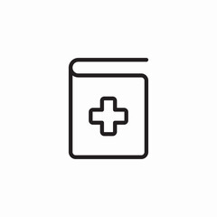 health medical book icon sign vector