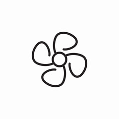 temperature fan icon sign vector
