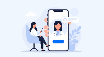 Healthcare technology connecting patients with medical professionals through a digital platform for accessible remote consultations and medical advice
