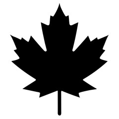 canadian maple leaf with black color design vector