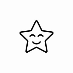 glad star icon sign vector