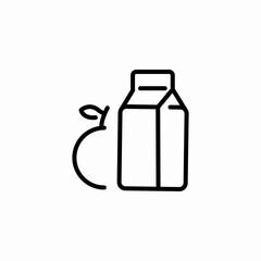 juice box icon sign vector