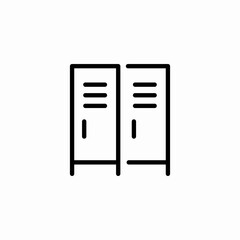 school lockers icon sign vector