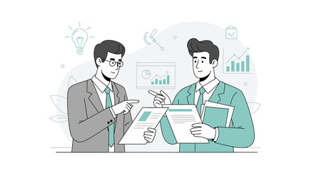 Professional Collaboration And Discussion For Project Development And Business Growth