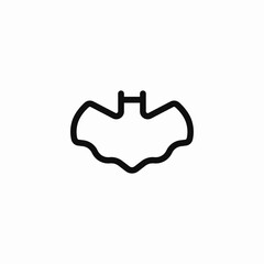 bat wings icon sign vector