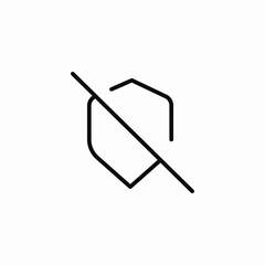 unprotected content icon sign vector