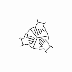 team share icon sign vector