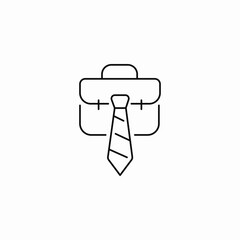 work briefcase icon sign vector
