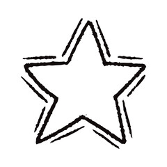 手描きの星