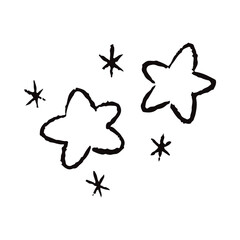 手描きの星