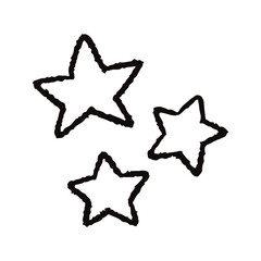 手描きの星
