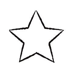 手描きの星