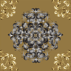 vintage background with gold ornament