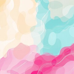 Background Beige-Turquoise-Pink 1