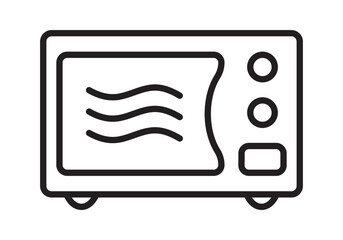 Microwave oven line icon.