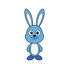 Obraz premium Cute Bunny Cartoon Illustration