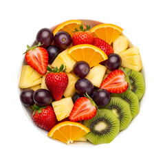 Vibrant bowl of fresh fruit salad, a healthy and delicious snack for any occasion