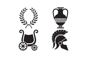 Ancient greek symbols of victory culture and warfare