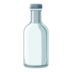 Glass Vial with Green Label