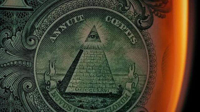 Dollar Bill Burning Up 2 Versions
