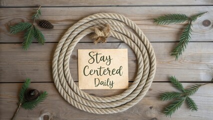 Natural Elements and Relaxation Message for Mindfulness and Focus