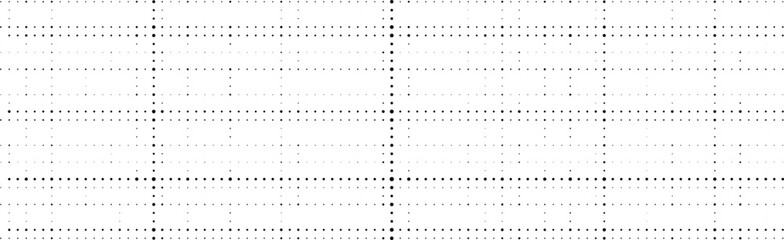 Black lined paper grid dotted texture vector background for retro poster design, abstract overlays, and technical graphic artworks
