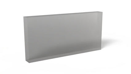 Abstract block casting intriguing shadow for graphic design and modern art projects on transparent background, PNG