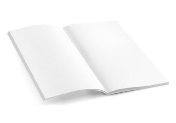 An image of a Magazine open isolated on a white background