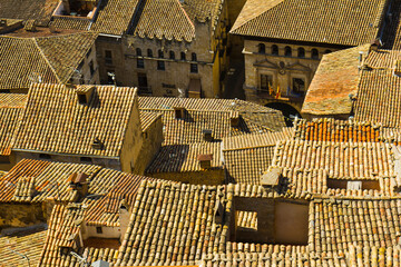 Valderrobres roofs, Matarraña, Teruel, Spain