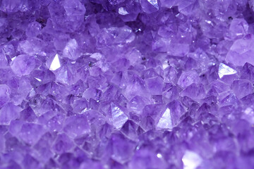 Amethyst - mineral of quartz group. Stones and minerals, riches of Earth