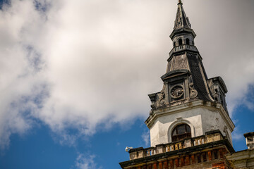 Abandoned Mansion Luxury Palace Castle Interior with Vintage Architecture and Decay