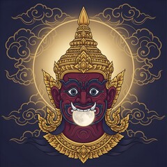 Rahu Devouring the Moon