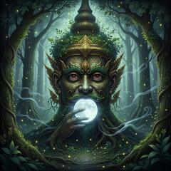 Rahu Devouring the Moon