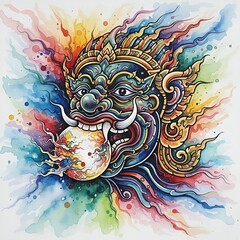 Rahu Devouring the Moon