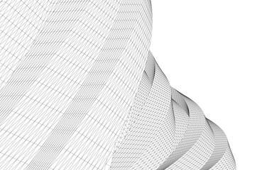 Abstract architectural background vector 3d illustration