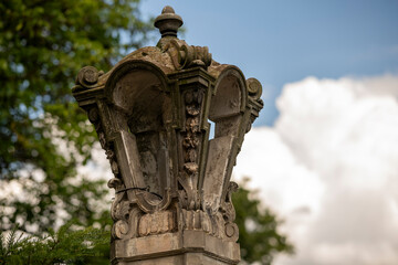Obraz premium Abandoned Mansion Luxury Palace Castle Interior with Vintage Architecture and Decay