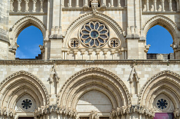 Obraz premium Gothic Cathedral of Saint Mary and Saint Julian in Cuenca, Spain