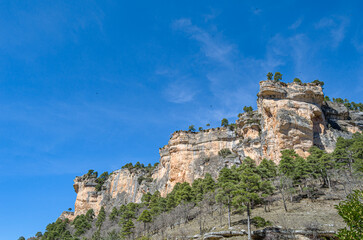 Fototapeta premium Landscape in the Serrania de Cuenca Natural Park, Castilla la Mancha, Spain